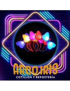 Luminoso Vincha Mono Estrella Calada X 12 - Plastica Led