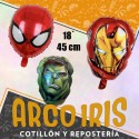 Mylar 18 Cabeza Avengers Metal X 10 - 45 Cm Hulk Cap America Globo Metalizado Papel