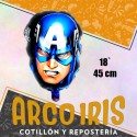 Mylar 18 Cabeza Avengers Metal X 10 - 45 Cm Hulk Cap America Globo Metalizado Papel