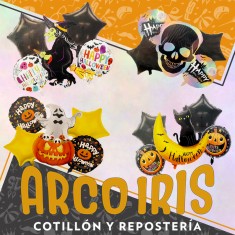 Mylar Set Halloween Surtido Metal Xu - 5 Piezas Varios Modelos Happy Halloween Li Xing