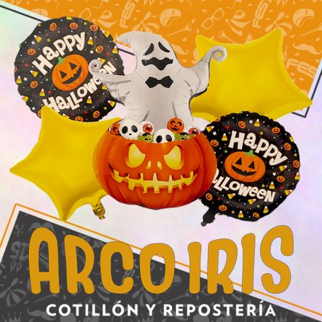 Mylar Set Halloween Surtido Metal Xu - 5 Piezas Varios Modelos Happy Halloween Li Xing