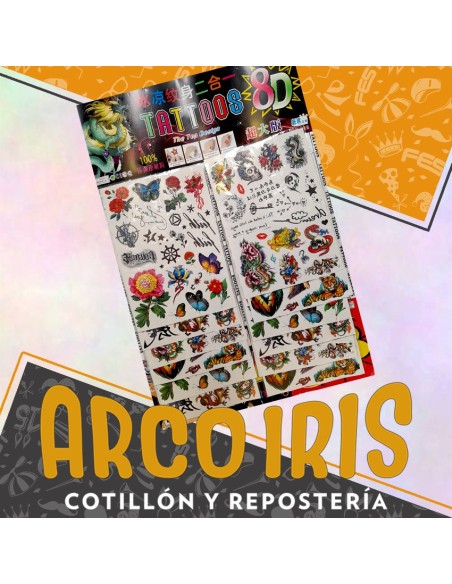 Tatuajes Temporales Blister X 12 - Temporary Tattoo Varios Modelos