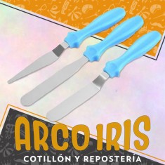 Set Espatula Mango Plastico X 3 - For Cake Mount Baking