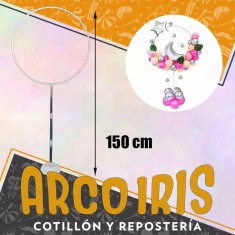 Pie Con Aro Para Globos Xu -150 Cm Base Soporte Con Arco Decoracion Party Store
