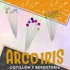 Pinches Bamboo 12 Cm Con Bolitas X 25 - Varios Modelos Ideye-canope-mini Bamboo