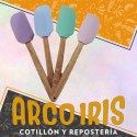 Silicona Espatula 20 Cm Xu - Mango Madera Dsaza