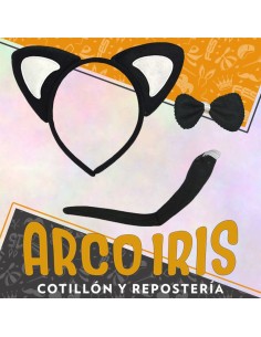 Set Gatita Vincha-cola Y Mono