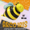 Mylar 32 Abeja Metal Xu - 80 Cm Abejita Globo Metalizado Papel