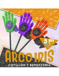 Caramelera Mano Monstruo +3-5% Plastica Promo Por Cantidad Halloween Naranja Violeta Verde Stasio