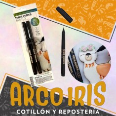 Marcador Comestible Negro X 2 - Clasic Food Colors Color Negro Blister