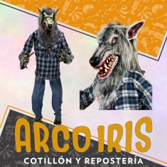 Animatronic Hombre Lobo Xu - Con Movimiento Luz Y Sonido Halloween Party Store