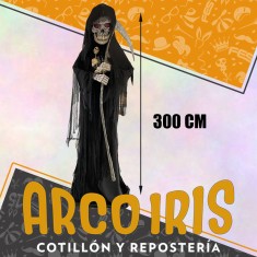 Animatronic La Muerte 300 Cm Xu - Con Movimiento Luz Y Sonido Halloween Party Store