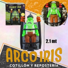 Muneco Inflable Frankie Vive Xu 2.1 Mt Con 6 Led Halloween Party Store