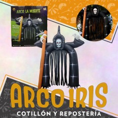 Muneco Inflable Arco De La Muerte Xu 2.7 Mt Con 7 Led Halloween Party Store