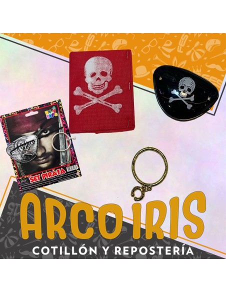Set Pirata Panuelo+parche+aro Xu - Importado