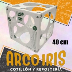 Calibrador De Globos Xu - 40 Cm Cubo Medidor De Globos