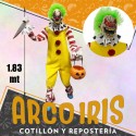 Animatronic Payaso 1.83 Mt Xu - Con Luz Y Sonido Halloween Party Store