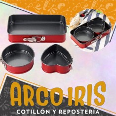 Set 3 Moldes - Redondo 12 Cm Corazon 12 Cm Rectangular 14 X 24 Cm Valentin Cake Mould Dsaza