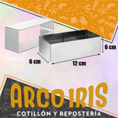 Aro Rectangular 12 X 6 Cm - Alto 6 Cm Cooper