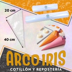 Manga Descartable En Rollo 20 X 40 Cm X 50 - Pascua - Cooper