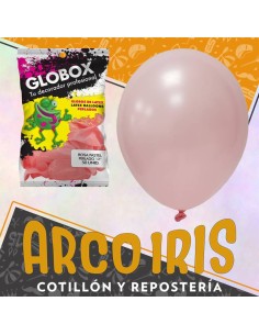 Globo Perlado Pastel 12 X 50 Rosa - Globox