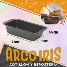 Teflon Budin 21 X 11 X 5.5 - Terrina-budin Ingles-navidad-