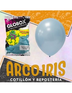 Globo Perlado Pastel 5 X 50 Celeste - Dilax