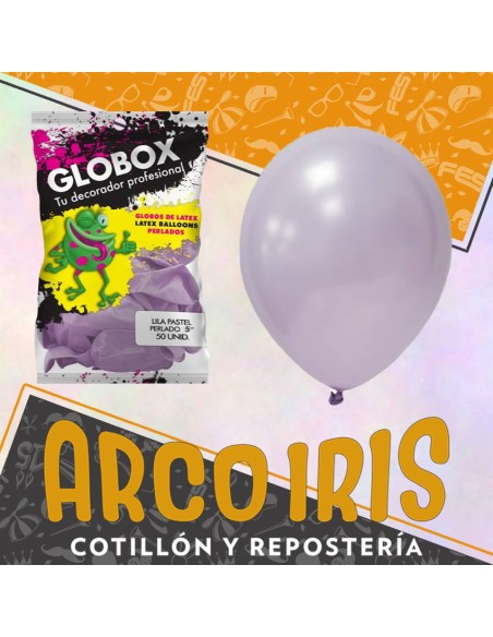 Globo Perlado Pastel 5 X 50 Lila - Dilax