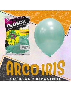 Globo Perlado Pastel 5 X 50 Verde - Dilax