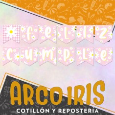 Banderin Feliz Cumple Margarita Xu - Rondi