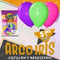 Globo Estandar 9 X 25 Fluo Surtido +10-5% Promo Por Cantidad Party Time