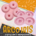 Silicona Molde Dona Bolsa -6 Plancha X 4 -rosquilla-