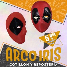 Careta Dead Pool Xu +6-5% Halloween Descuento Por Cantidad Gape New
