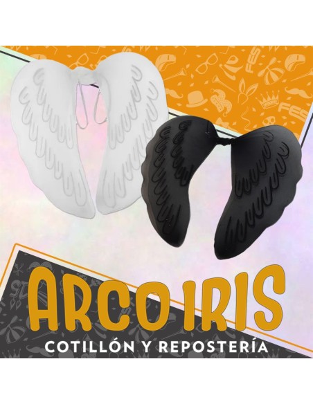 Ala Angel Negra/blanca Con Gibre Sin Pluma Xu