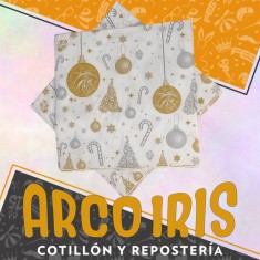 Navidad Servilleta Blanca X 20 - 33 X 33 Cm Premiun