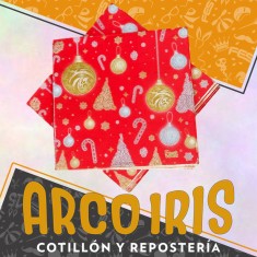 Navidad Servilleta Roja X 20 - 33 X 33 Cm Premiun