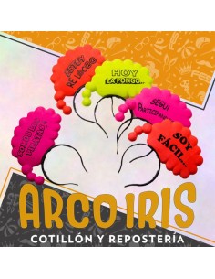 Vincha Plastica Frase X 6 - Fluo Pensamientos Cat2 Gape