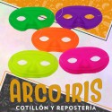 Antifaz Plastico Fluo Liso X 50 - En Bolsa Carioca
