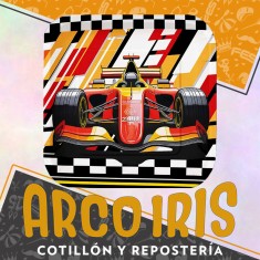 Autos Plato Cuadrado Carton X 8