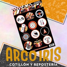 Autos Stickers 2 X 12 - 24 Stickers Decorativos