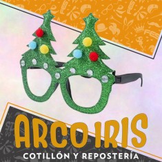 Anteojo Arbolito Con Glitter Xu - Navidad Party Store
