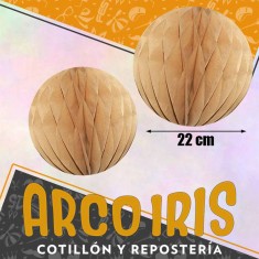 Guirnalda Globo Mediano Krfat Xu - 22 Cm Dia Linea Kraft Rondi