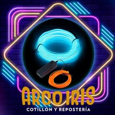 Luminoso Hilo Neon Xu - 3 Mt Con Control Sin Pilas Hilo Led