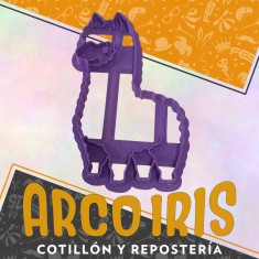 Cortante Cookies Llama - 10 Cm -plastico Violeta
