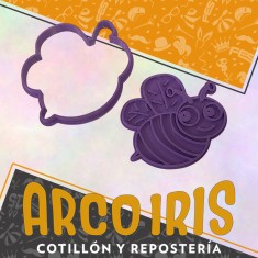 Cortante Cookies Abeja 1-2-3-4-5 Plastico 2