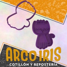 Cortante Cookies Gatita Princesa - Plastico