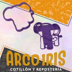 Cortante Cookies Elenfantito - Plastico