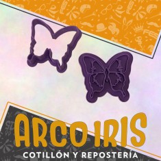 Cortante Cookies Mariposa Chica 4.5 Cm - Plastico -