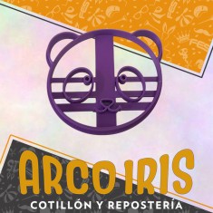 Cortante Cookies Cara Oso Panda - Plastico -