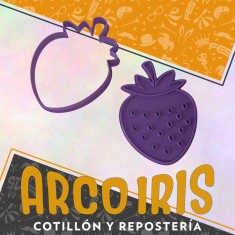 Cortante Cookies Frutilla- Plastico -frutas-